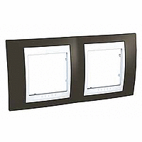 SE Unica какао/белая  Хамелеон Рамка 2-ая MGU6.004.871