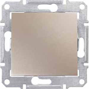 Механизм переключателя 1кл, 10А, SEDNA титан SDN0400168