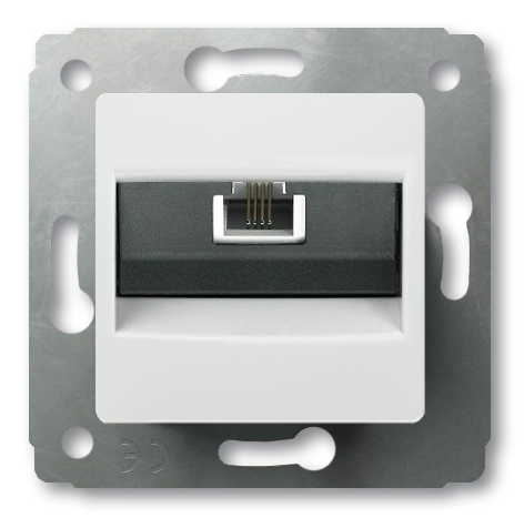 Механизм розетки комп.2К-3 IP44 CARIVA слон.кость .Leg773745