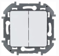 Механизм 2-кл выключателя 10А БЕЛЫЙ INSPIRIA LEGRAND 673620