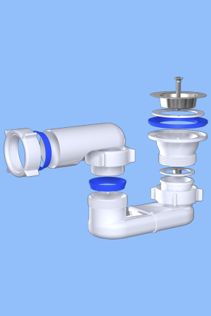 сифон для поддона ANI 1 1/2 x 40 (Е010)