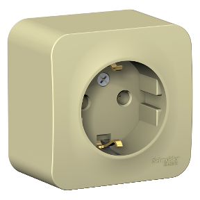 Евророзетка 1ОП 16А з/к Бежевый с Изолир пластиной BLANCA BLNRA010117 (12/1) SE