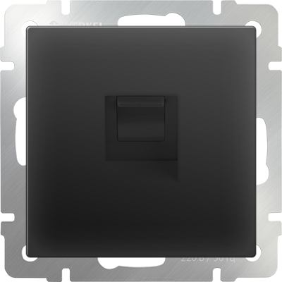 Розетка комп WL08-RJ45 Черный матовый WERKEL