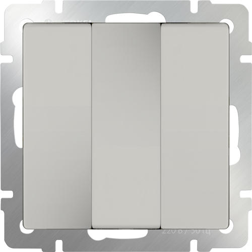 Выключатель 3кл WL03-SW-3G Слоновая кость WERKEL