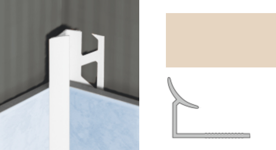 Планка внутр. 9мм бежевая