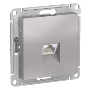 ATN000383 Механизм комп розетки RJ45 Алюминий SE