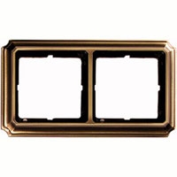 Рамка 2 постовая MTN483243 Античная латунь SE