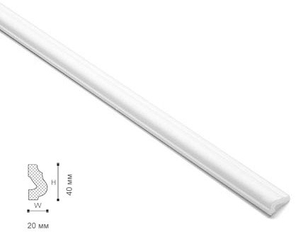 Молдинг О (40x20) 65шт.в уп. 