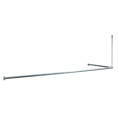 Карниз угловой для ванной комнаты глянц.хром  IDDIS 050A200I14