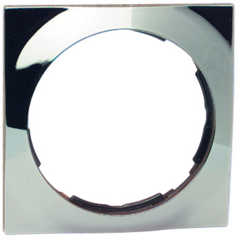 Рамка 1 пост. квадр. хром 88612-33