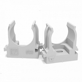 Клипса для монтажного пистолета 32мм Безгалогенная (HF) Серая PR13.0122 (1/500) Промрукав