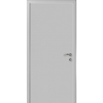 ДП КАПЕЛЬ"Гладкая"8Г Серая RAL 7035 ПВХ, (дв.полотно+короб)
