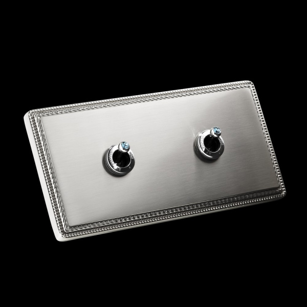 Nickel-plated Collection 1950 double - indian sapphire - profile-1000x1000