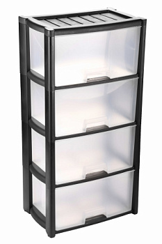 Комод Колорит 4-секционный Черный М7925 (1) Р3211