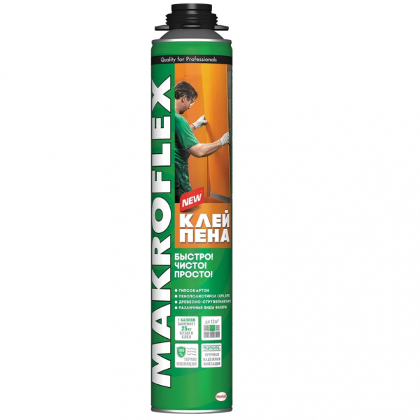 пена-клей МАКРОФЛЕКС 850мл PRO 16шт2598443