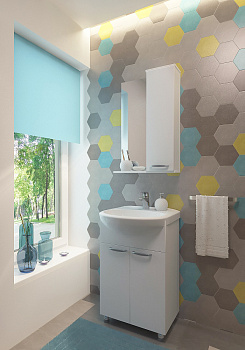 Комплект тумба "Ника-50" + 50 Умывальник "Уют 500"