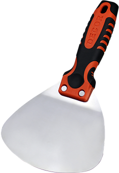 Шпатель для ведра 140мм, нерж.сталь, двухкомпонентная ручка 317-8140