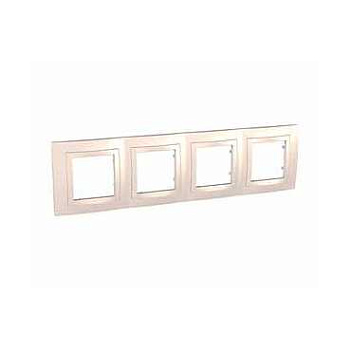 SE Unica Рамка 4-ая Бежевая MGU2.008.25