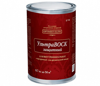 Декоративное покрытие финишное УЛЬТРАВОСК "защитный" 0,7л D748