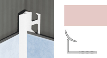 Планка внутр. 7мм светлая розовая