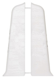 Белый / Торцевой для плинтуса 85мм "Идеал Деконика"