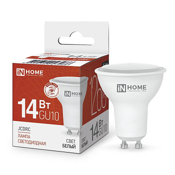 Лампа LED MR16 14W 170-265V 4000K 1260Lm GU10 VC IN HOME 4690612047966 