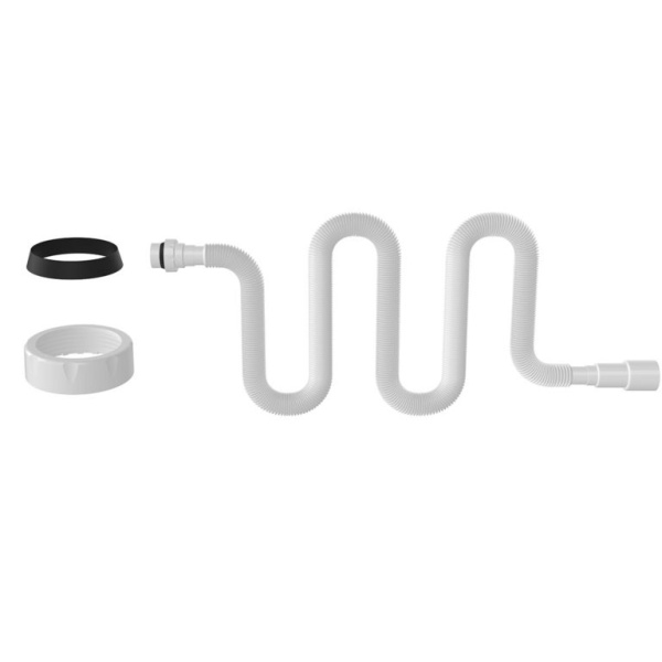 Гибкая труба с гайкой 1 1/2" 1200мм,выход 40x50мм, 1345