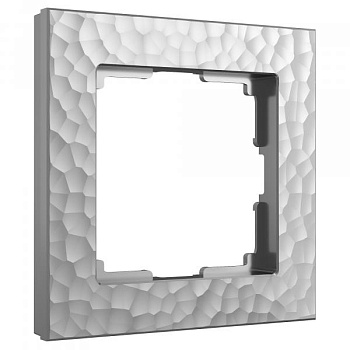 Рамка 1п W0012406 Hammer Серебряный WERKEL a052512