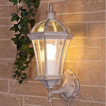 Светильник садово-парковый настенный Capella белое золото а027772