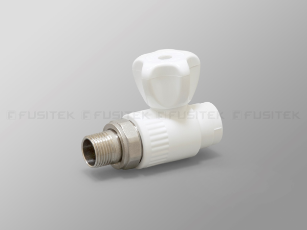 кран шаровой для радиатора 20x1/2 прямой  fusitek