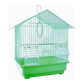 №1 Клетка для птиц, 30*23*39, домик, укомплектованная, 10317120/111021/0124605