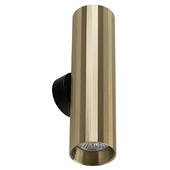 Светильник ИМИДЖ IL.0005.1902 BRONZE+BK GU10 2*50W настенный спот БРОНЗА+Черный