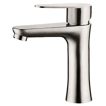 L71002  Смеситель для умывальника с гайкой (нерж)