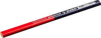 Карандаш "Зубр КС-2" двухцветный строительный 180мм 06310