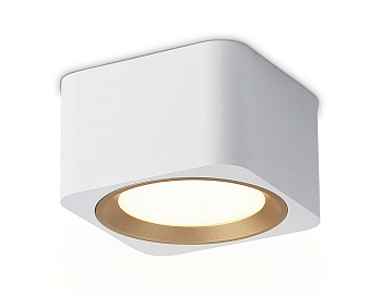 Светильник TN70831 WH/GD белый/золото GX53 max 12W 96*96*60 накладной
