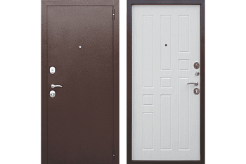 Дверь мет. Гарда 8мм Белый ясень (960R)