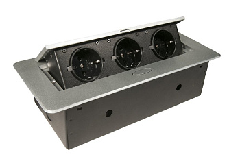 Блок Розеток Горизонтальный Серебристый GLS 11.106.06.012