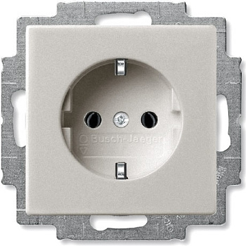 ABB BJB Basic 55 Розетка с/з шампань 2011-0-6140