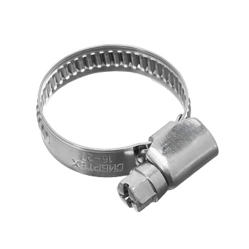Хомут обжимной "Сибртех" нержавеющая сталь Ø16-27мм 47579