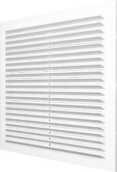 Решетка наклонная  с сеткой,с рамкой  113*217, 1122С белая