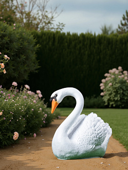 Садовая фигура "Лебедь" белый 37х25х40см 1126901