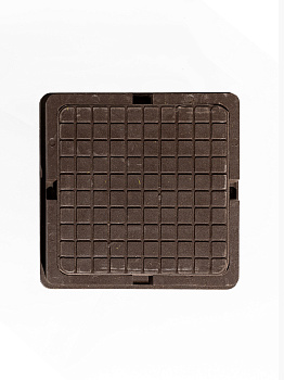 Люк малый квадратный 400х400мм Коричневый (15кН)