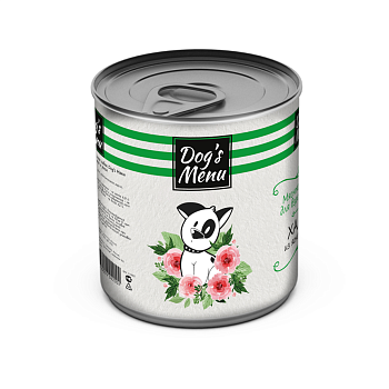 Dog s Menu Консервы Собака взрослая Хаггис Ягненок Рис 1*9 750г 70569