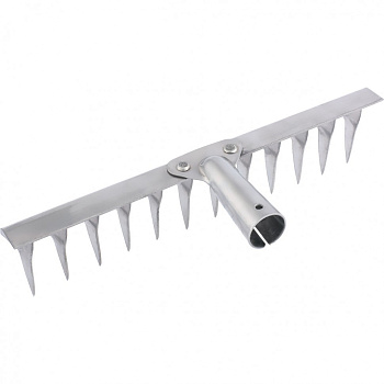 Грабли витые 14-зубые нерж.сталь 340мм б/черенка Россия Сибртех 61759