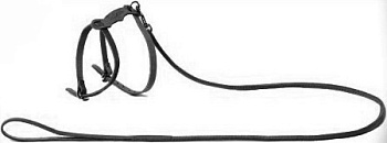 Комплект №2 К2Ч черный цвет( шлейка+поводок)