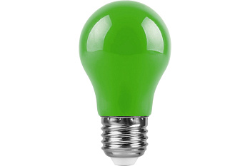 Лампа LED Шар 3W E27 ЗЕЛЕНЫЙ LB-375 FERON
