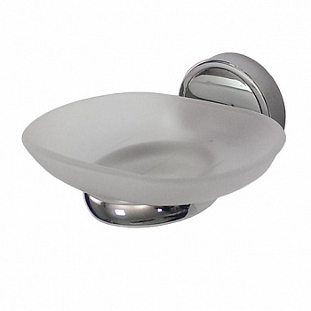 Мыльница стеклянная с креплением к стене 1207