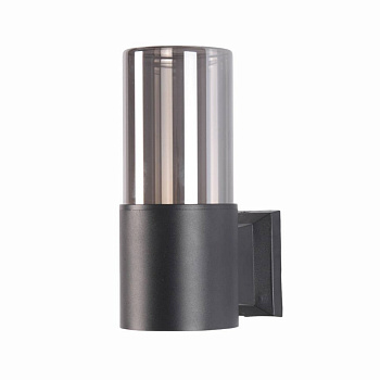 Свет-к садовый LE GL7 E27х1 настенный черный/дымчатый серый (10)