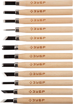 Резцы фигурные "ЗУБР" (12шт) 18375-H12