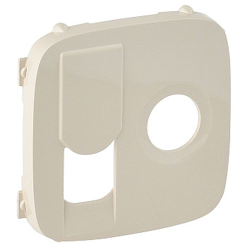 Накладка для розетки TV + RJ45 Слоновая кость Legrand 754836 ALLURE Венгрия